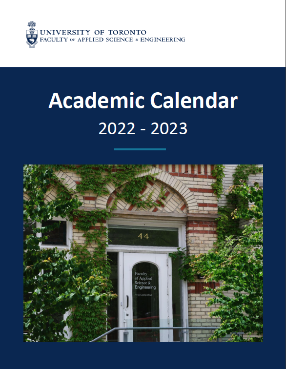 PDF version of the 202324 Calendar Faculty of Applied Science and