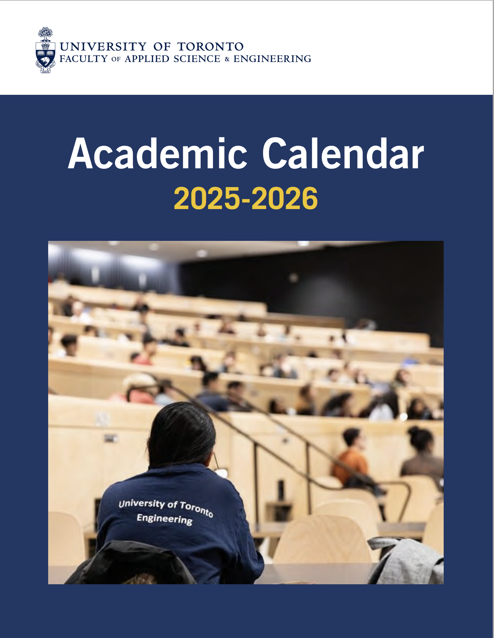 Cover photo of the 2025-2026 Academic Calendar.
